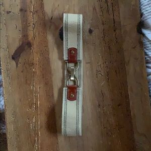 J. Crew leather and fabric belt